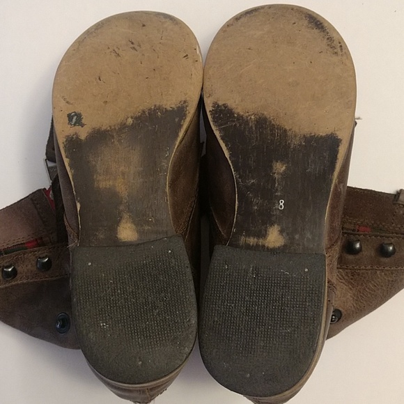 Steve Madden distressed fold over combat boots - Picture 8 of 8